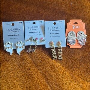 Sugarfix Halloween Earring Set - Ghosts, Skeletons, and Trick or Treat